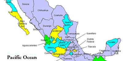 வரைபடம் பள்ளத்தாக்கு மெக்ஸிக்கோ