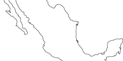 மெக்ஸிக்கோ அவுட்லைன் வரைபடம்