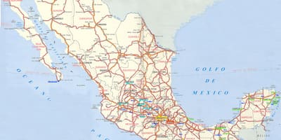 வரைபடம் மெக்ஸிக்கோ சாலைகள்