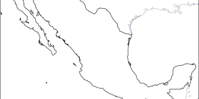 அவுட்லைன் வரைபடம் மெக்ஸிக்கோ